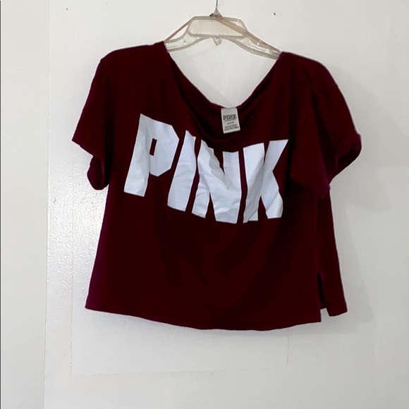 PINK Victoria's Secret Tops - VS PINK Wine Crop Top